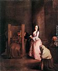 Pietro Longhi Famous Paintings - The Confession